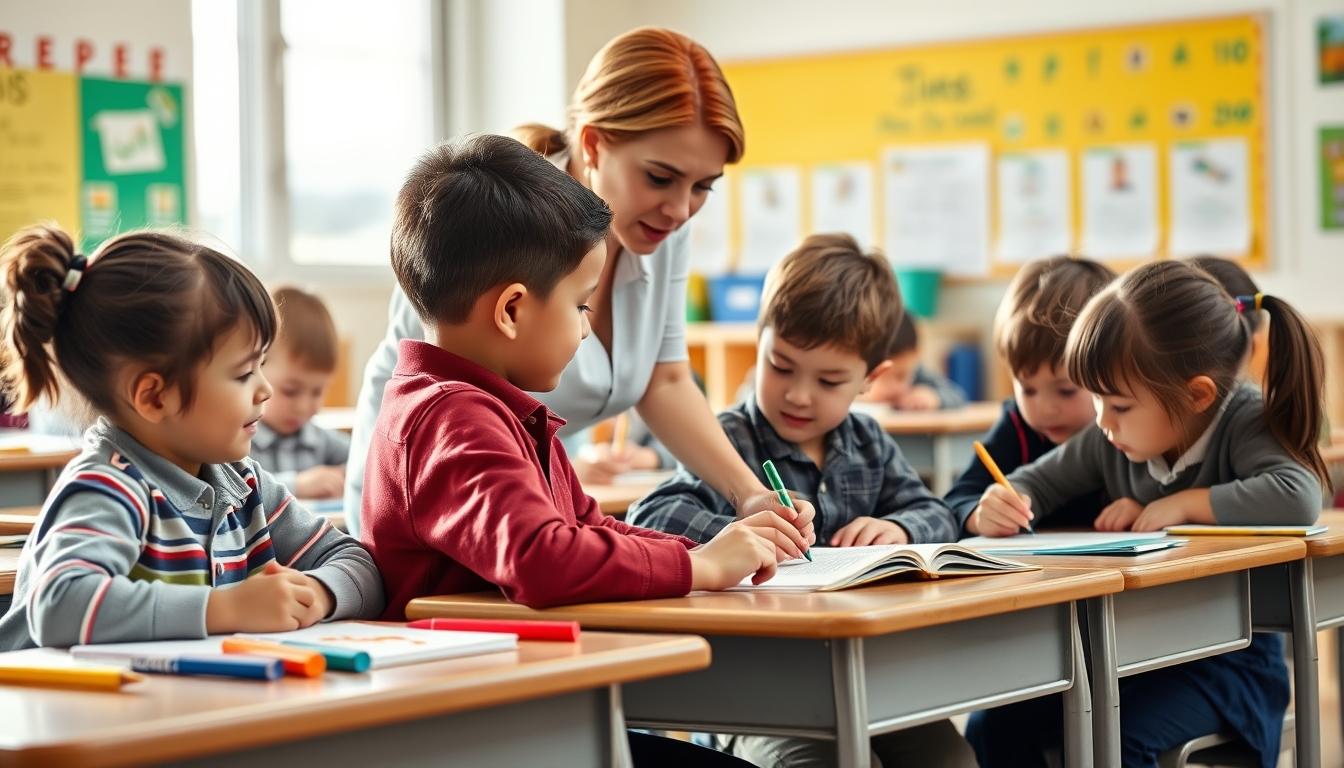 Student using learning strategies while studying