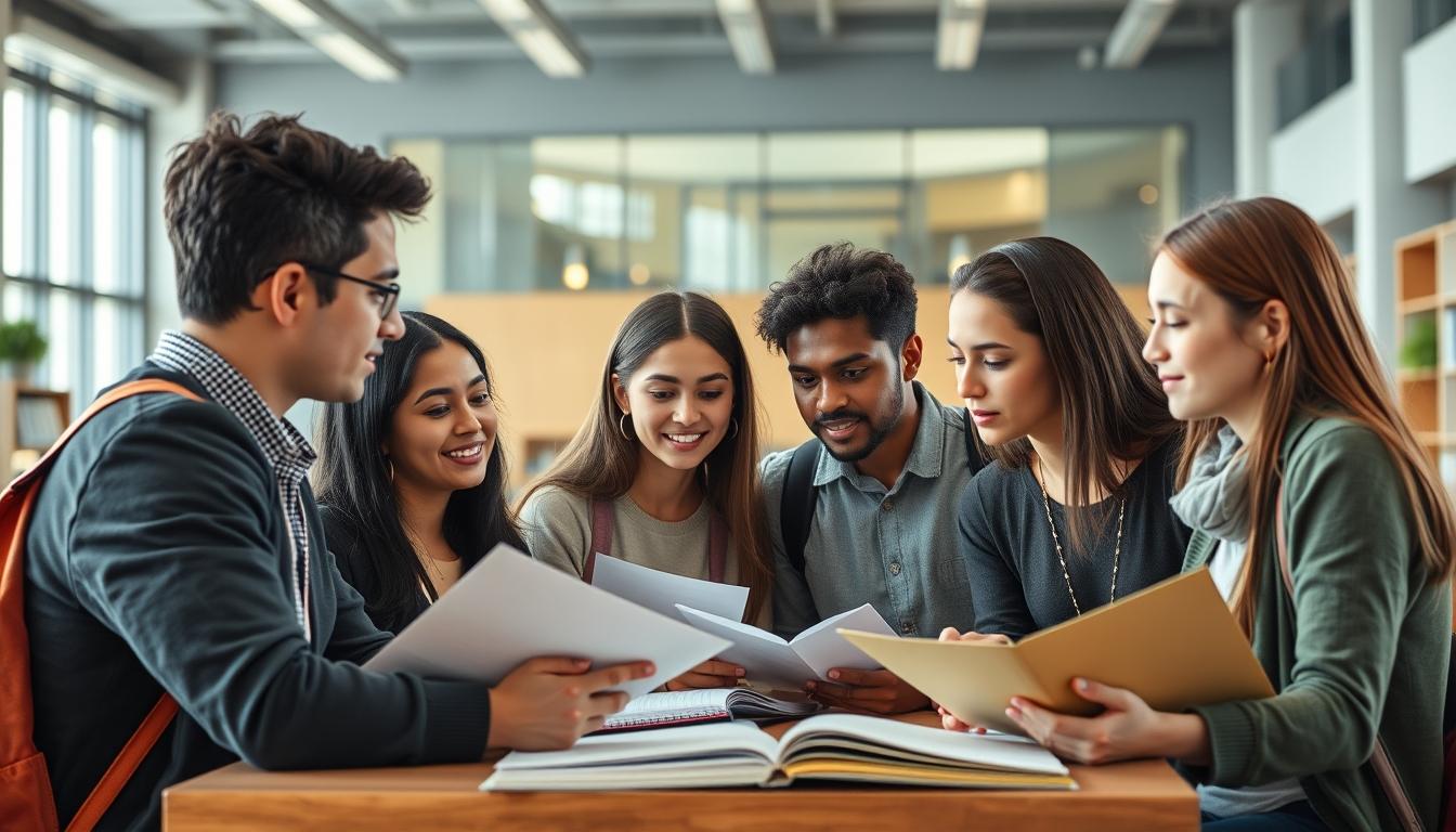 Modern university campus for students
